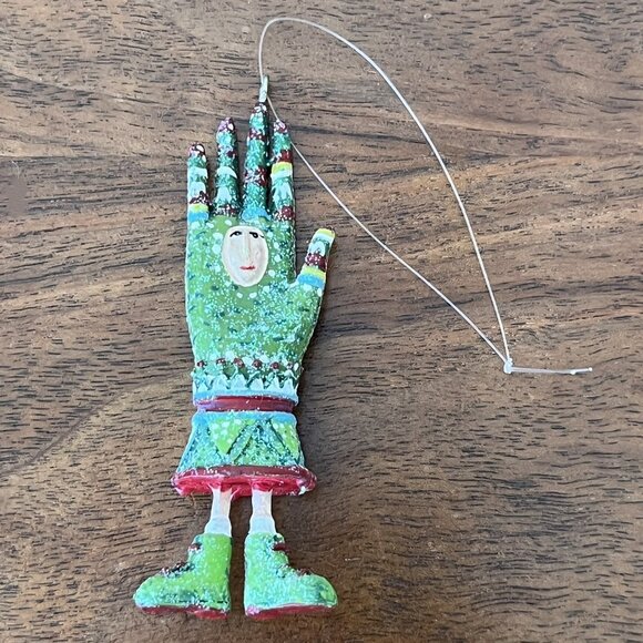 Department 56 Krinkles Patience Brewster Mini Fashion Ornament Green Glove 36613 - Picture 3 of 9